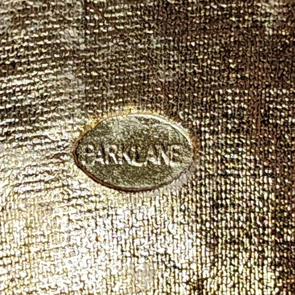 PARK LANE Vintage 80s Gold Textured Dome Brooch – Large Spiral Chain Design - Picture 6 of 8